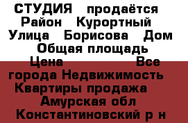 СТУДИЯ - продаётся › Район ­ Курортный › Улица ­ Борисова › Дом ­ 8 › Общая площадь ­ 19 › Цена ­ 1 900 000 - Все города Недвижимость » Квартиры продажа   . Амурская обл.,Константиновский р-н